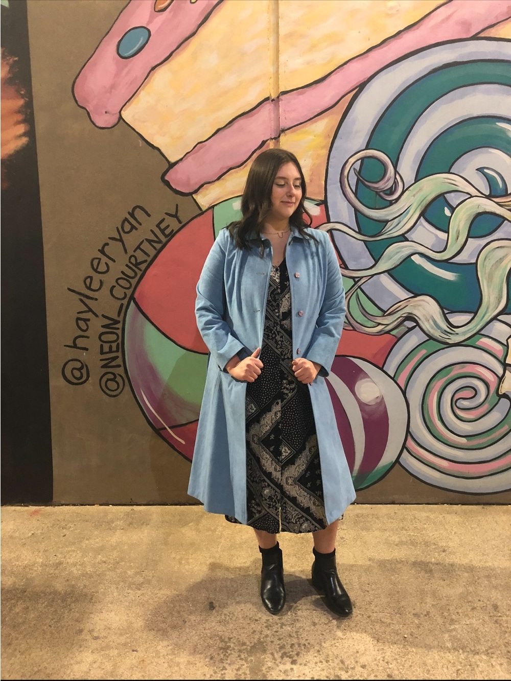 Light Blue Women's Trench Coat - Classic Long Coat